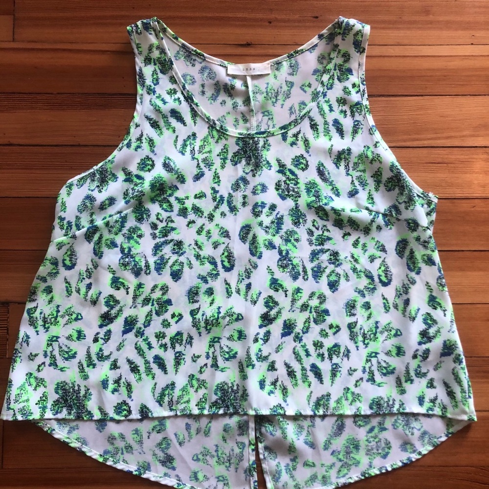 Lush neon cheetah print tank